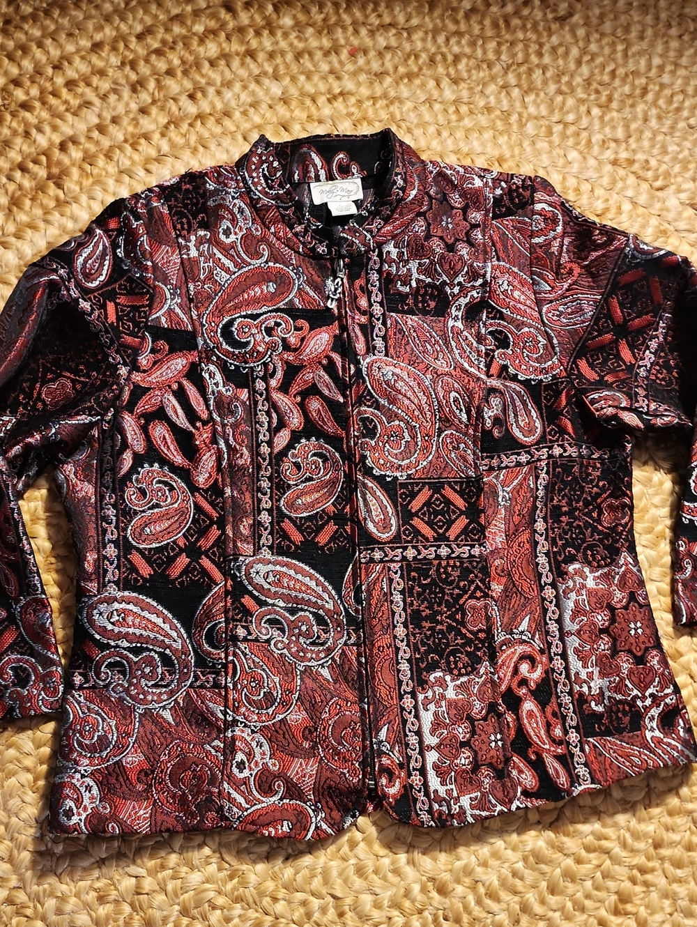 Molly & Maxx brocade Zip Up Jacket